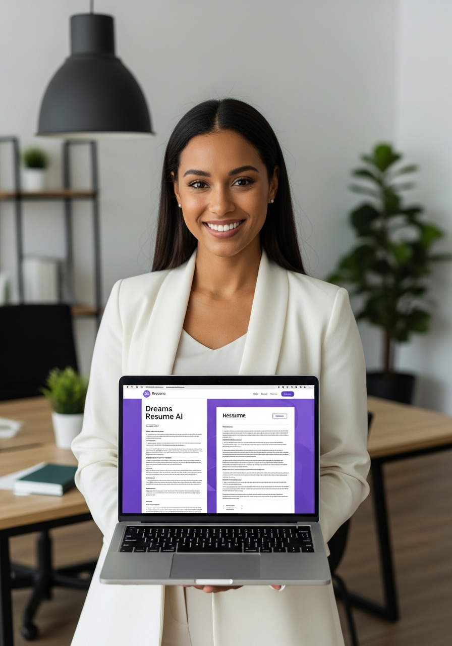 Professional using Dreams Resume AI